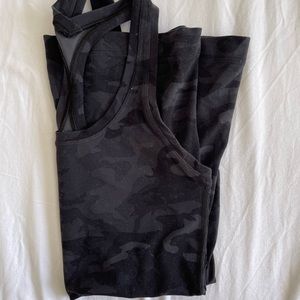 black camo lulu lemon tank